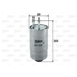 Palivový filter VALEO 587536