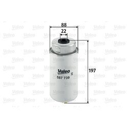 Palivový filter VALEO 587739