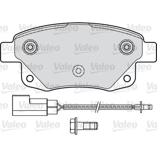Sada brzdových platničiek kotúčovej brzdy 541736 /VALEO/ - obr. 1
