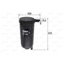 Palivový filter VALEO 587062