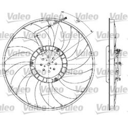 Ventilátor chladenia motora VALEO 698610