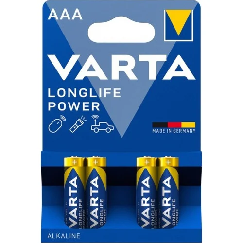 Alkalická batéria AAA LR03 1,5 V, (4 ks) /VARTA/