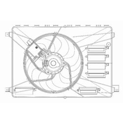Ventilátor chladenia motora VEMO V25-01-1563