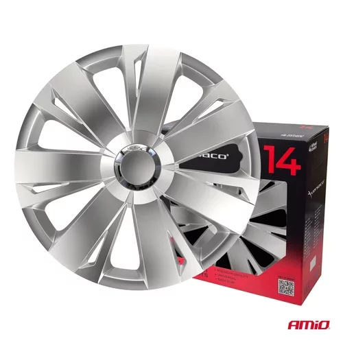 Puklice Energy 14” strieborná sada 4ks COLOR BOX /VERSACO/ - obr. 2