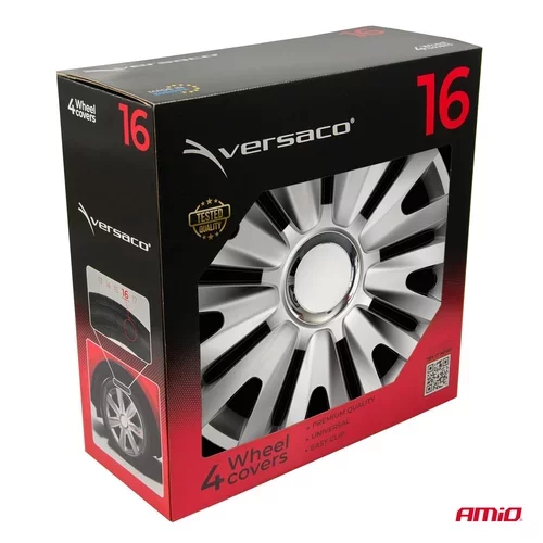 Puklice Royal 16” strieborná sada 4ks COLOR BOX /VERSACO/ - obr. 3