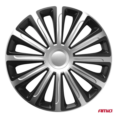 Puklice Trend 16” čierno - strieborná sada 4ks COLOR BOX /VERSACO/ - obr. 1