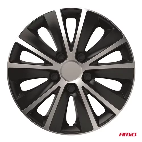 Puklice Rapide 14” čierno - strieborná sada 4ks COLOR BOX /VERSACO/ - obr. 1