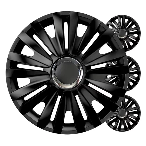 Puklice Royal 14” čierna sada 4ks COLOR BOX VERSACO
