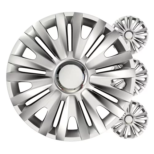 Puklice Royal 16” strieborná sada 4ks COLOR BOX VERSACO