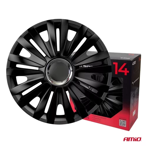 Puklice Royal 14” čierna sada 4ks COLOR BOX /VERSACO/ - obr. 2
