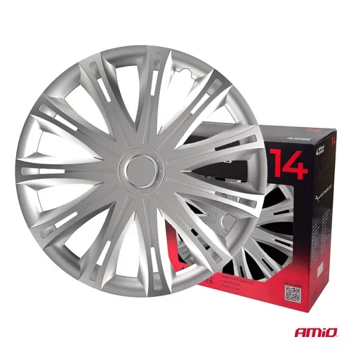 Puklice Spark 14” strieborná sada 4ks COLOR BOX /VERSACO/ - obr. 2