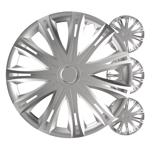 Puklice Spark 14” strieborná sada 4ks COLOR BOX VERSACO