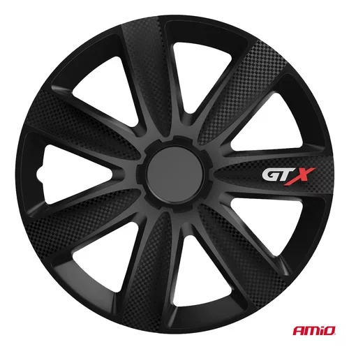Puklice GTX 17” čierny karbón sada 4ks COLOR BOX /VERSACO/ - obr. 1