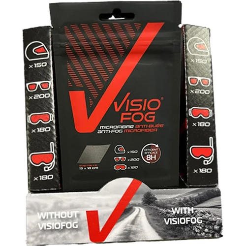VISIOFOG Utierka z mikrovlákna proti zahmlievaniu plexi a okuliarov VISIODRY VFM020/ML1 20ks, balenie