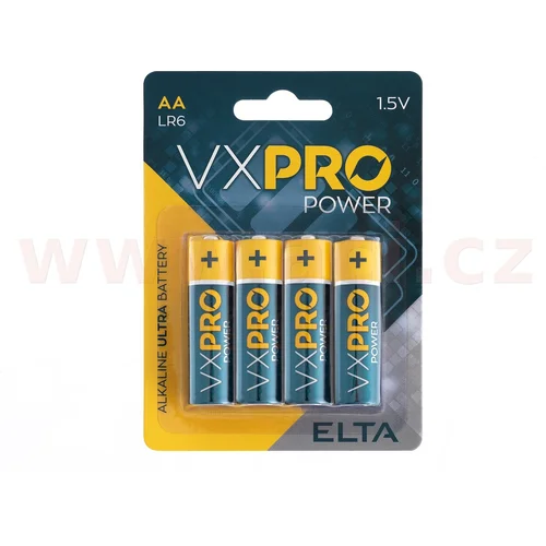 Alkalická batéria AA LR6 1,5 V, (4 ks) /VXPRO/