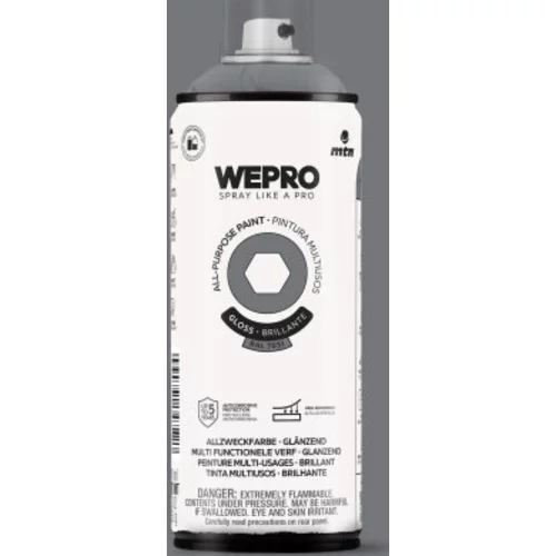 Solvent Manchester Grey Gloss RAL 7001 400 ml /WEPRO/