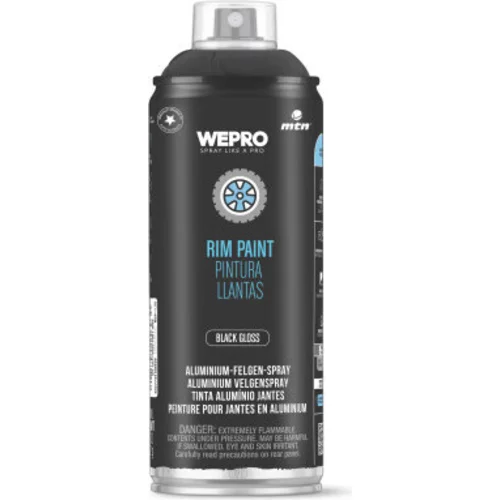 Farba na disky kolies - čierná lesklá 400 ml /WEPRO/