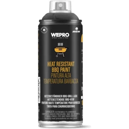 WEPRO Tepelne odolná farba na grily - čierna 400 ml