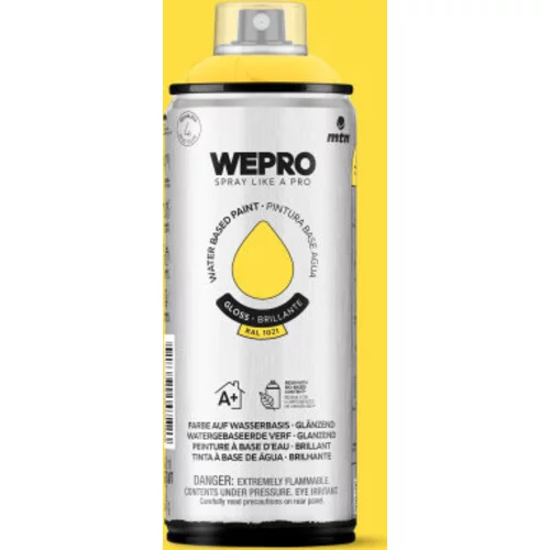 WEPRO Water Samba Yellow Gloss RAL 1021 400 ml