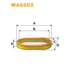 Vzduchový filter WIX FILTERS WA6002