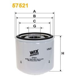 Olejový filter WIX FILTERS 57521