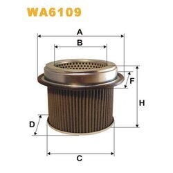 Vzduchový filter WIX FILTERS WA6109