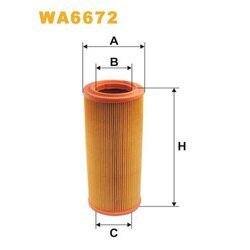 Vzduchový filter WIX FILTERS WA6672
