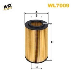 Olejový filter WIX FILTERS WL7009