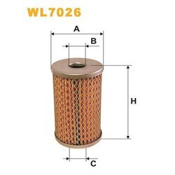Hydraulický filter riadenia WIX FILTERS WL7026