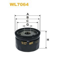 Olejový filter WIX FILTERS WL7064