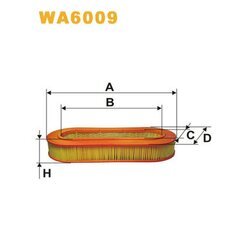 Vzduchový filter WIX FILTERS WA6009