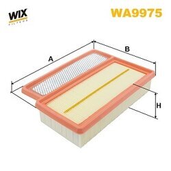 Vzduchový filter WIX FILTERS WA9975