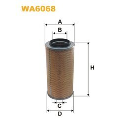 Vzduchový filter WIX FILTERS WA6068