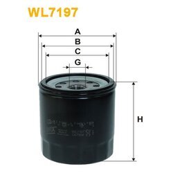 Olejový filter WIX FILTERS WL7197