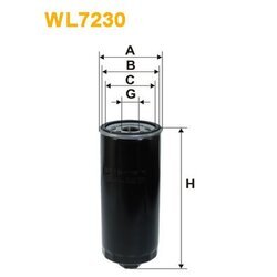 Olejový filter WIX FILTERS WL7230