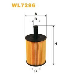 Olejový filter WIX FILTERS WL7296