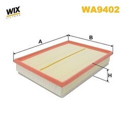 Vzduchový filter WIX FILTERS WA9402