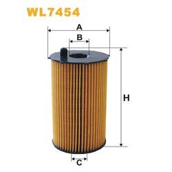 Olejový filter WIX FILTERS WL7454