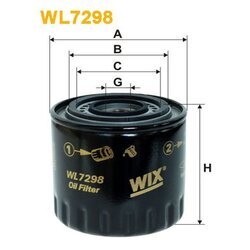 Olejový filter WIX FILTERS WL7298