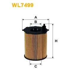 Olejový filter WIX FILTERS WL7499