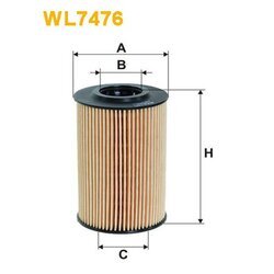 Olejový filter WIX FILTERS WL7476