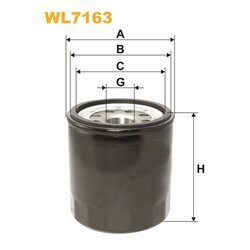 Olejový filter WIX FILTERS WL7163