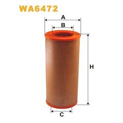 Vzduchový filter WIX FILTERS WA6472