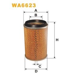 Vzduchový filter WIX FILTERS WA6623