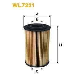 Olejový filter WIX FILTERS WL7221