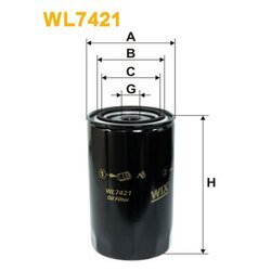 Olejový filter WIX FILTERS WL7421