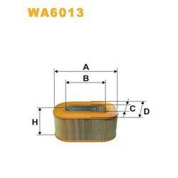Vzduchový filter WIX FILTERS WA6013