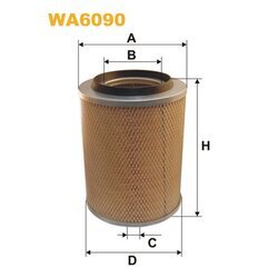 Vzduchový filter WIX FILTERS WA6090