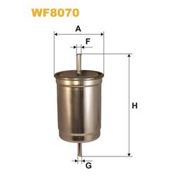 Palivový filter WIX FILTERS WF8070