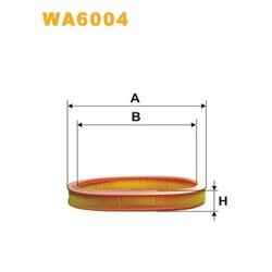 Vzduchový filter WIX FILTERS WA6004